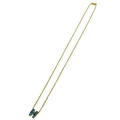 Hermes Box Mini Pop H Pendant Gold Blue Jean — view 6