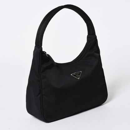 Prada Hobo Handbag Nylon Black — view 3