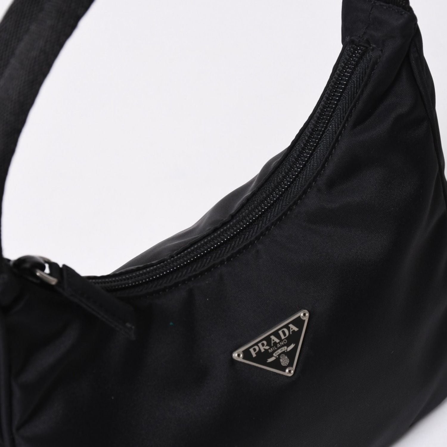 Prada Hobo Handbag Nylon Black — view 6