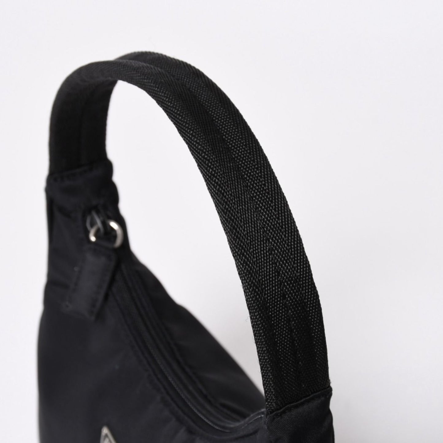 Prada Hobo Handbag Nylon Black — view 5