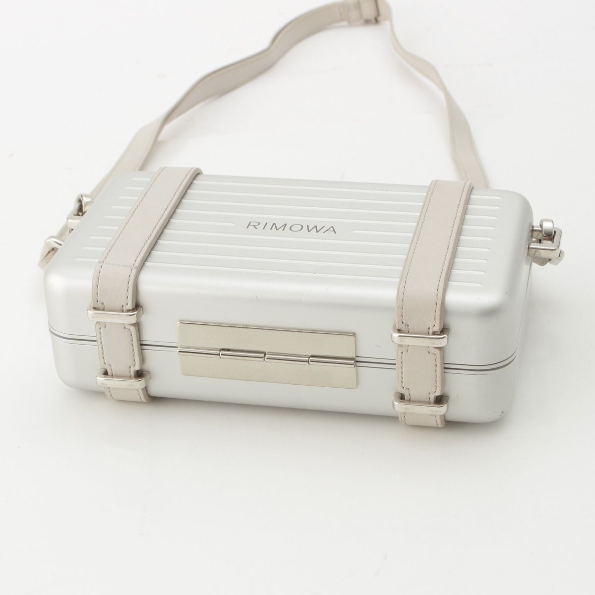 Dior Rimowa Personal Aluminum Leather Shoulder Bag Silver — view 5