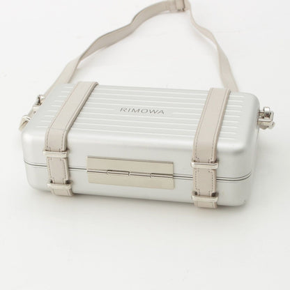 Dior Rimowa Personal Aluminum Leather Shoulder Bag Silver — view 5