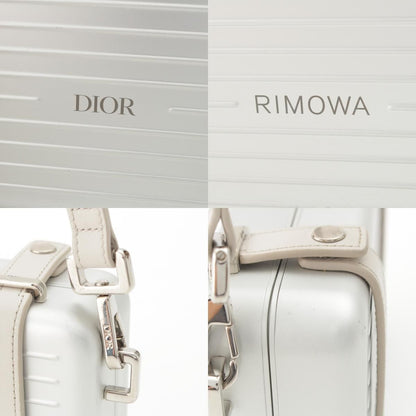 Dior Rimowa Personal Aluminum Leather Shoulder Bag Silver — view 8
