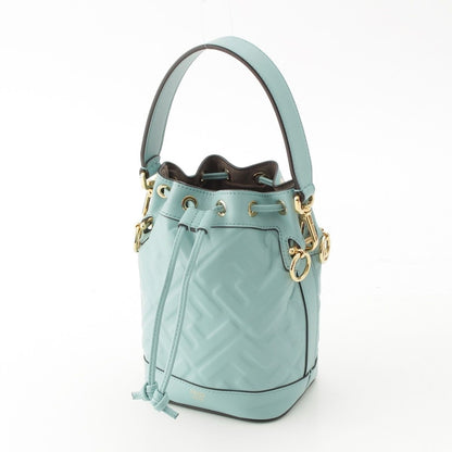 Fendi Mini Montresor Zucca Bucket Handbag Light Blue — view 2