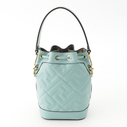 Fendi Mini Montresor Zucca Bucket Handbag Light Blue — view 4