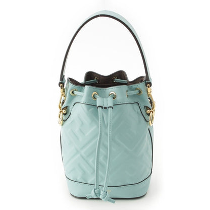 Fendi Mini Montresor Zucca Bucket Handbag Light Blue