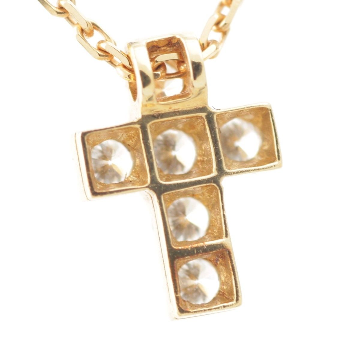 Van Cleef & Arpels Mini Croix Cross 18K Gold Necklace — view 5