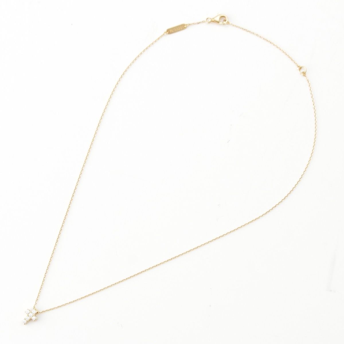 Van Cleef & Arpels Mini Croix Cross 18K Gold Necklace — view 3