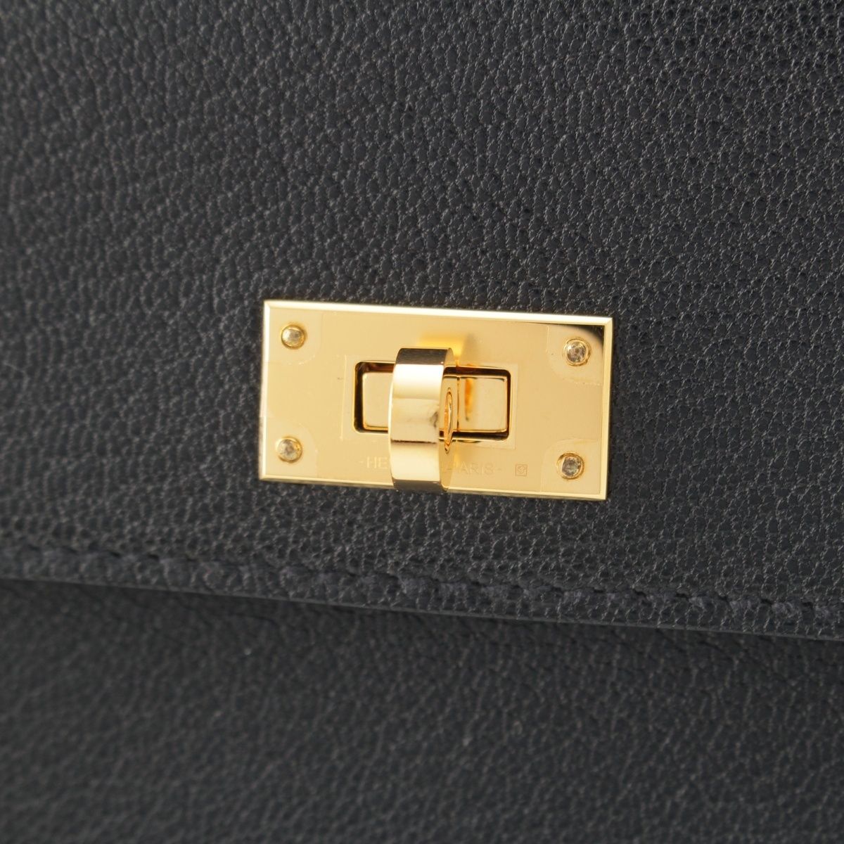 Hermes Kelly Pocket Long Chevre Chamkila Wallet Black — view 6