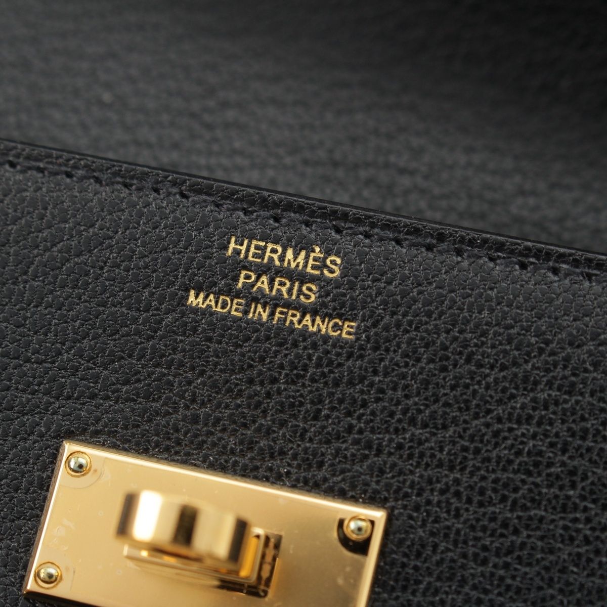 Hermes Kelly Pocket Long Chevre Chamkila Wallet Black — view 5