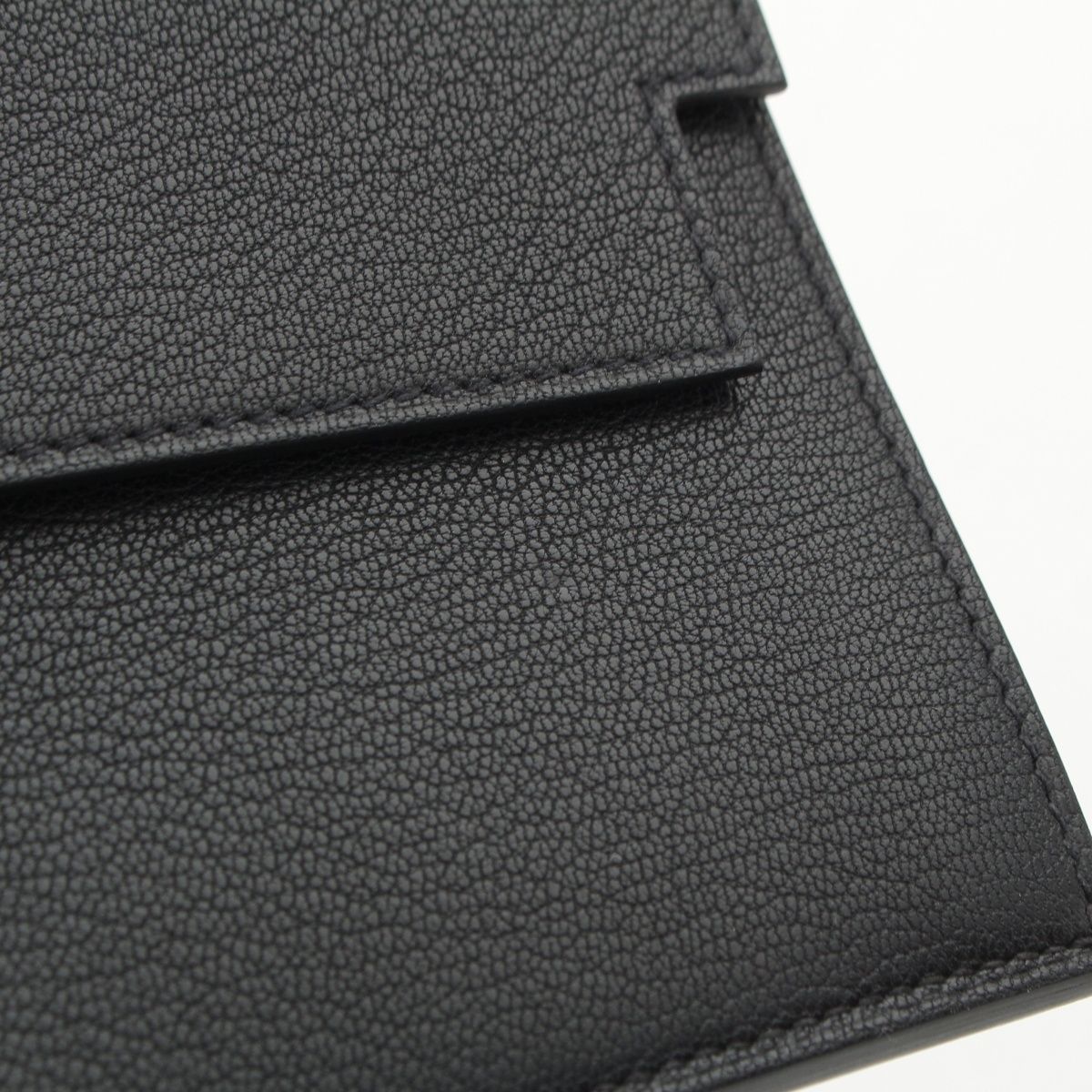 Hermes Kelly Pocket Long Chevre Chamkila Wallet Black — view 8