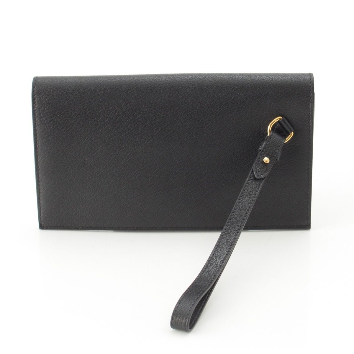 Hermes Kelly Pocket Long Chevre Chamkila Wallet Black — view 2