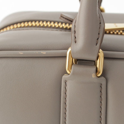 Miu Miu Arcadi Large Leather 2-Way Shoulder Handbag Gray — view 8