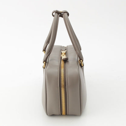 Miu Miu Arcadi Large Leather 2-Way Shoulder Handbag Gray — view 3