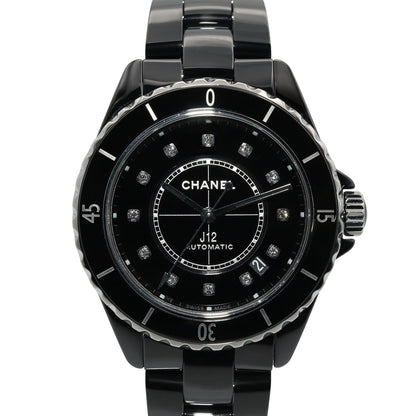 Chanel J12 12P Watch Diamond Black Ceramic