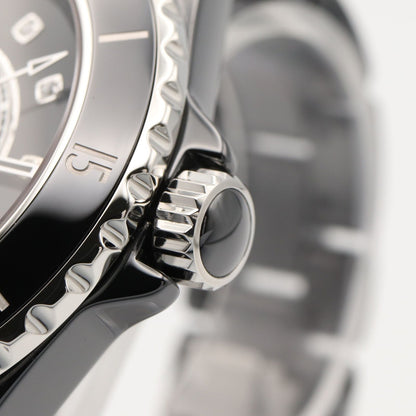 Chanel J12 12P Watch Diamond Black Ceramic — view 6