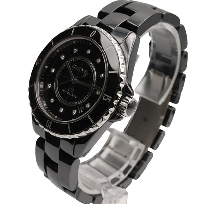 Chanel J12 12P Watch Diamond Black Ceramic — view 2