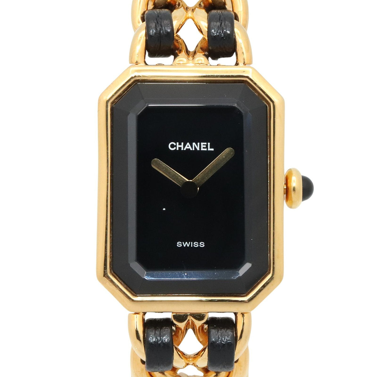 Chanel Watch Premiere S Black Leather