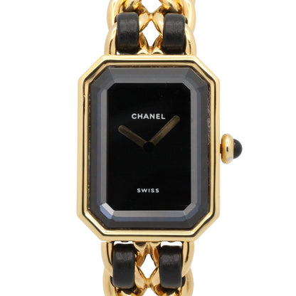 Chanel Watch Premiere M Black Leather