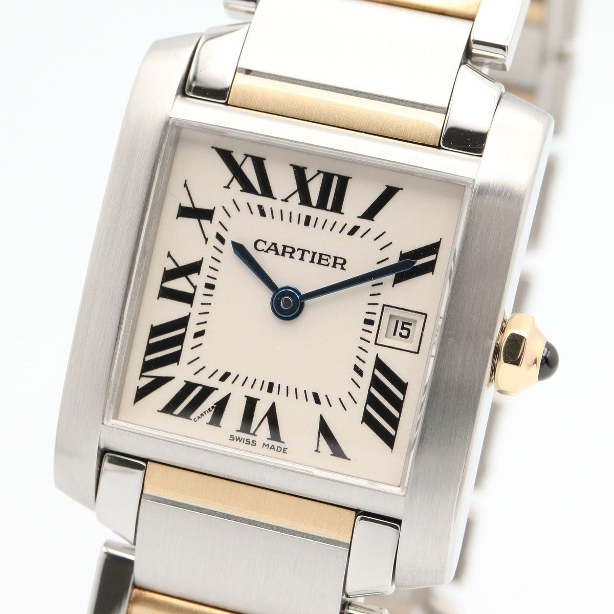 Cartier Watch Tank Francaise MM Boys' Silver 18K Stainless Steel — view 3