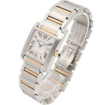 Cartier Watch Tank Francaise MM Boys' Silver 18K Stainless Steel — view 2