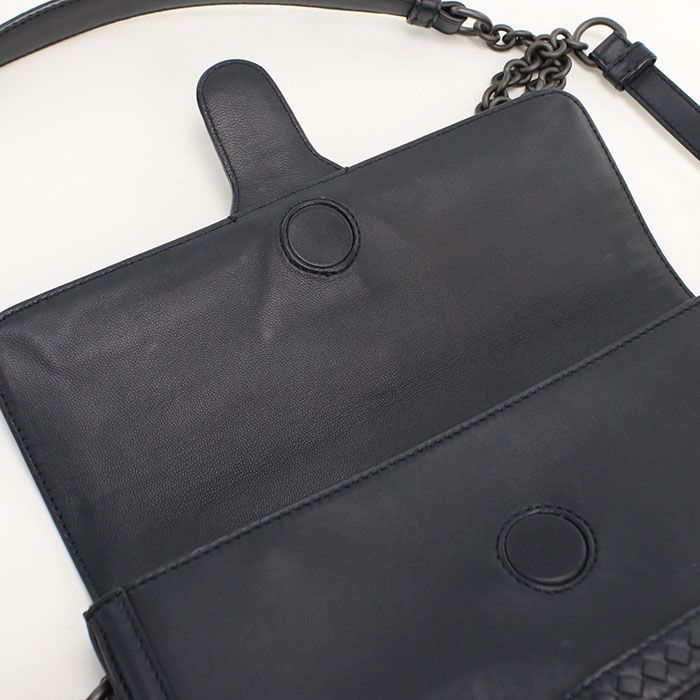 Bottega Veneta Chain Intrecciato Shoulder Bag Leather — view 7