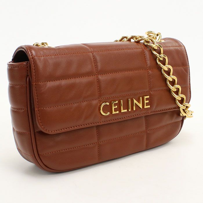 Celine Chain Shoulder Bag Calfskin