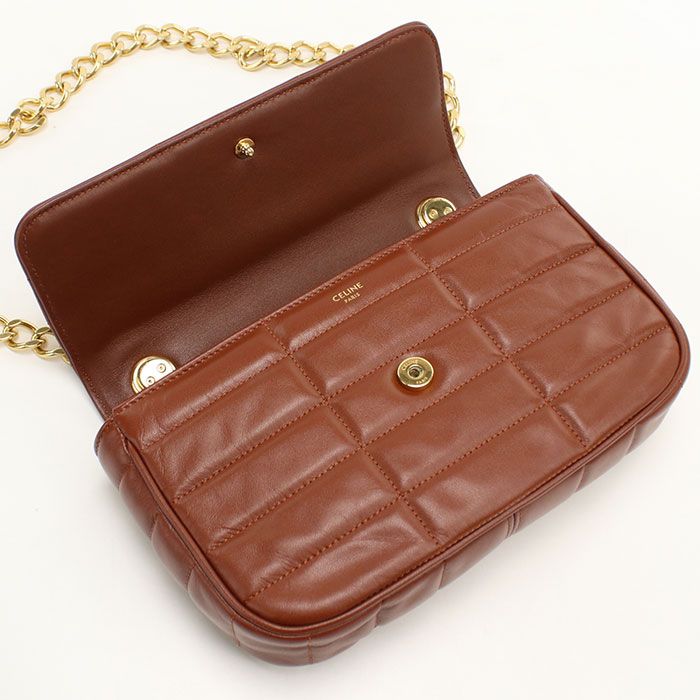 Celine Chain Shoulder Bag Calfskin — view 7