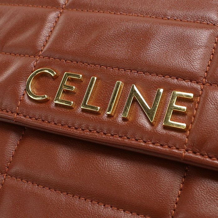 Celine Chain Shoulder Bag Calfskin — view 4