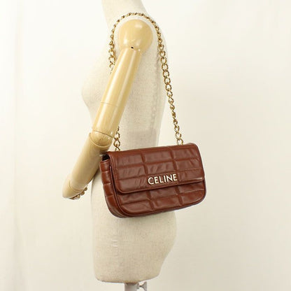 Celine Chain Shoulder Bag Calfskin — view 8