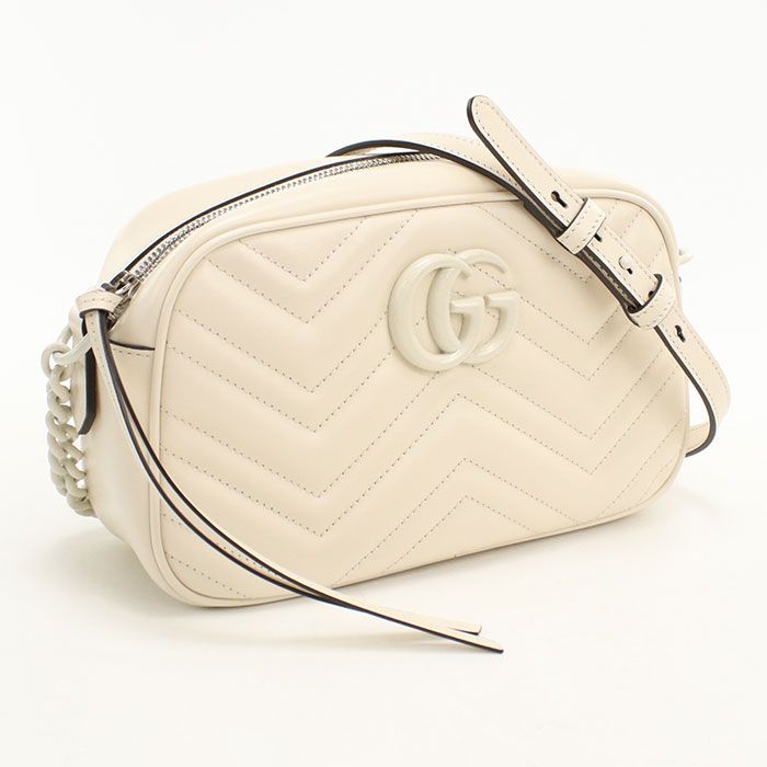 Gucci Small Camera Bag GG Marmont Crossbody Quilted Leather