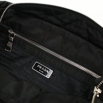 Prada Chain Quilted Nylon Tote Bag — view 4