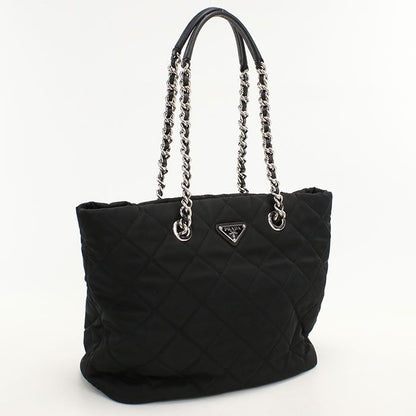 Prada Chain Quilted Nylon Tote Bag