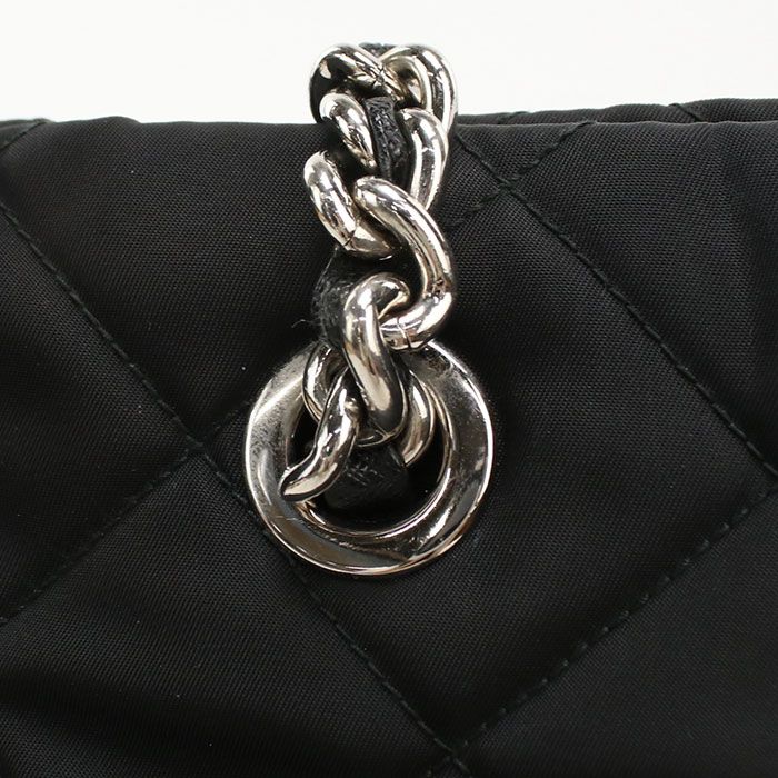 Prada Chain Quilted Nylon Tote Bag — view 7