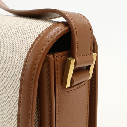 Saint Laurent Solferino Shoulder Bag Canvas Leather — view 6