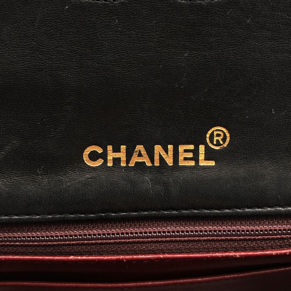 Chanel Lambskin Mini Quilted Chain Shoulder Bag Black — view 6