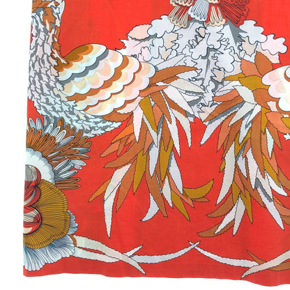 Hermes Mythiques Phoenix All Over Print Sleeveless Dress Orange 34 — view 3