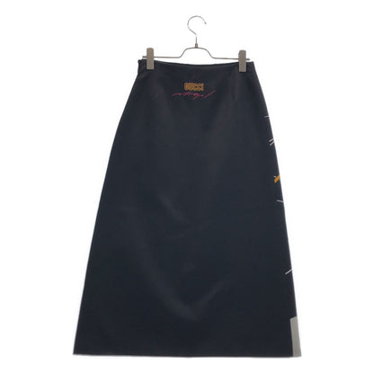 Gucci Patrick Nagel Art Print Flare Skirt Black 38 — view 5