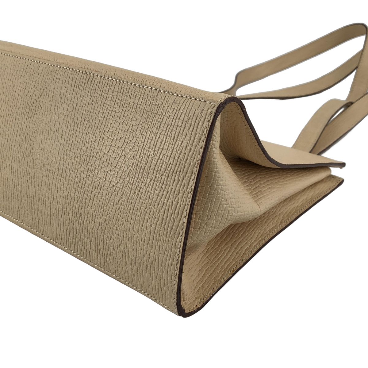 Loewe Barcelona Leather Handbag Ivory — view 7
