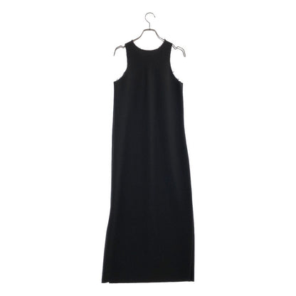 Loro Piana Gabriela Coll Garments Super Wool Cut Off Sleeveless Dress Black M — view 4