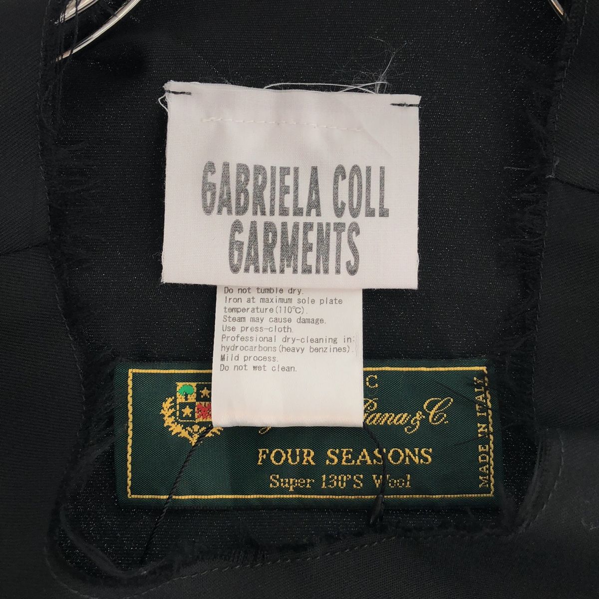 Loro Piana Gabriela Coll Garments Super Wool Cut Off Sleeveless Dress Black M — view 5