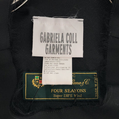 Loro Piana Gabriela Coll Garments Super Wool Cut Off Sleeveless Dress Black M — view 5