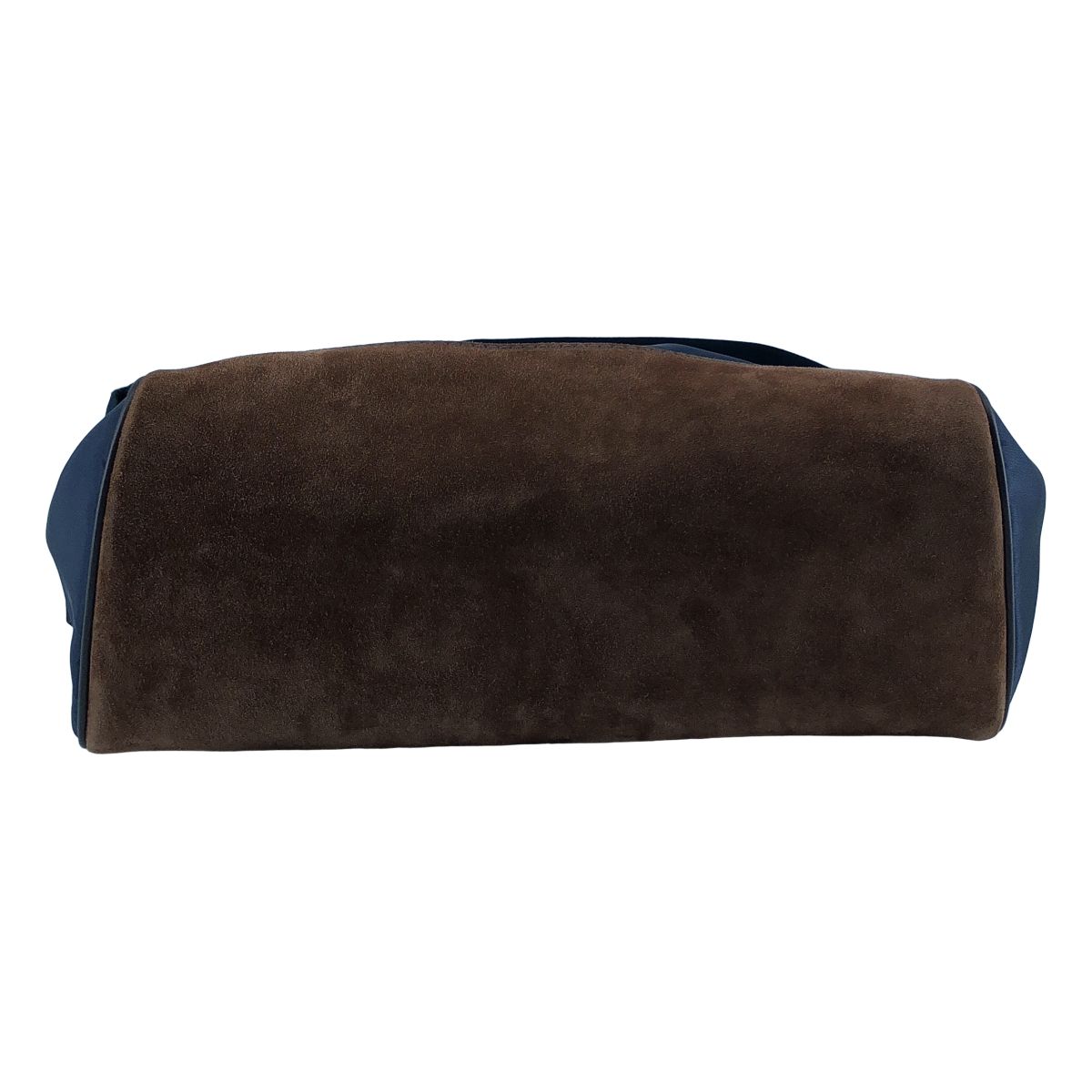 Prada Re-Nylon Suede Shoulder Bag Navy Brown — view 7