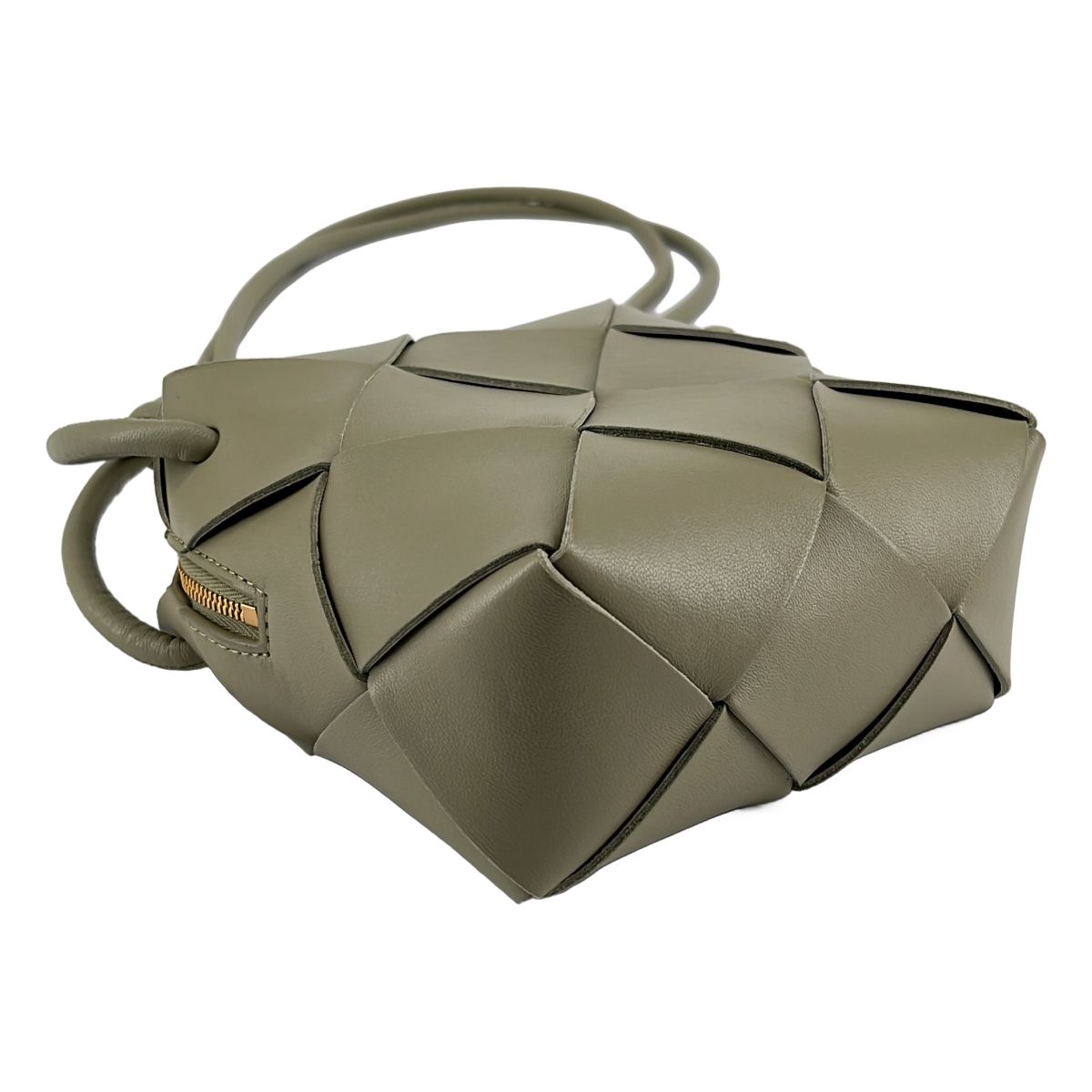 Bottega Veneta Intrecciato Mini Cassette Camera Bag Khaki — view 8