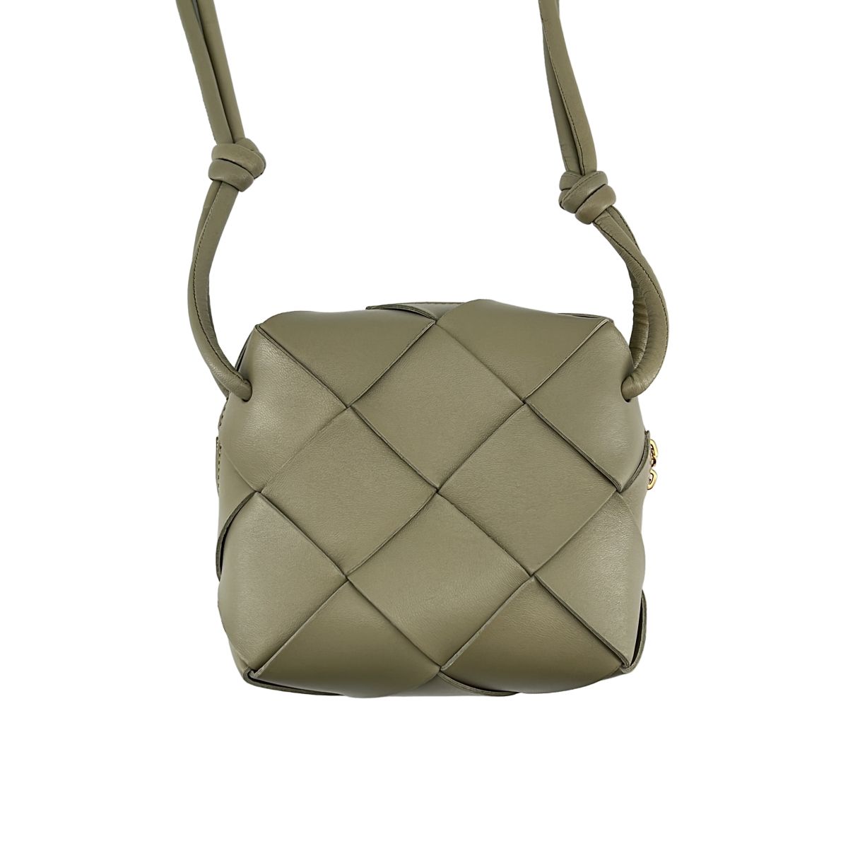 Bottega Veneta Intrecciato Mini Cassette Camera Bag Khaki — view 3