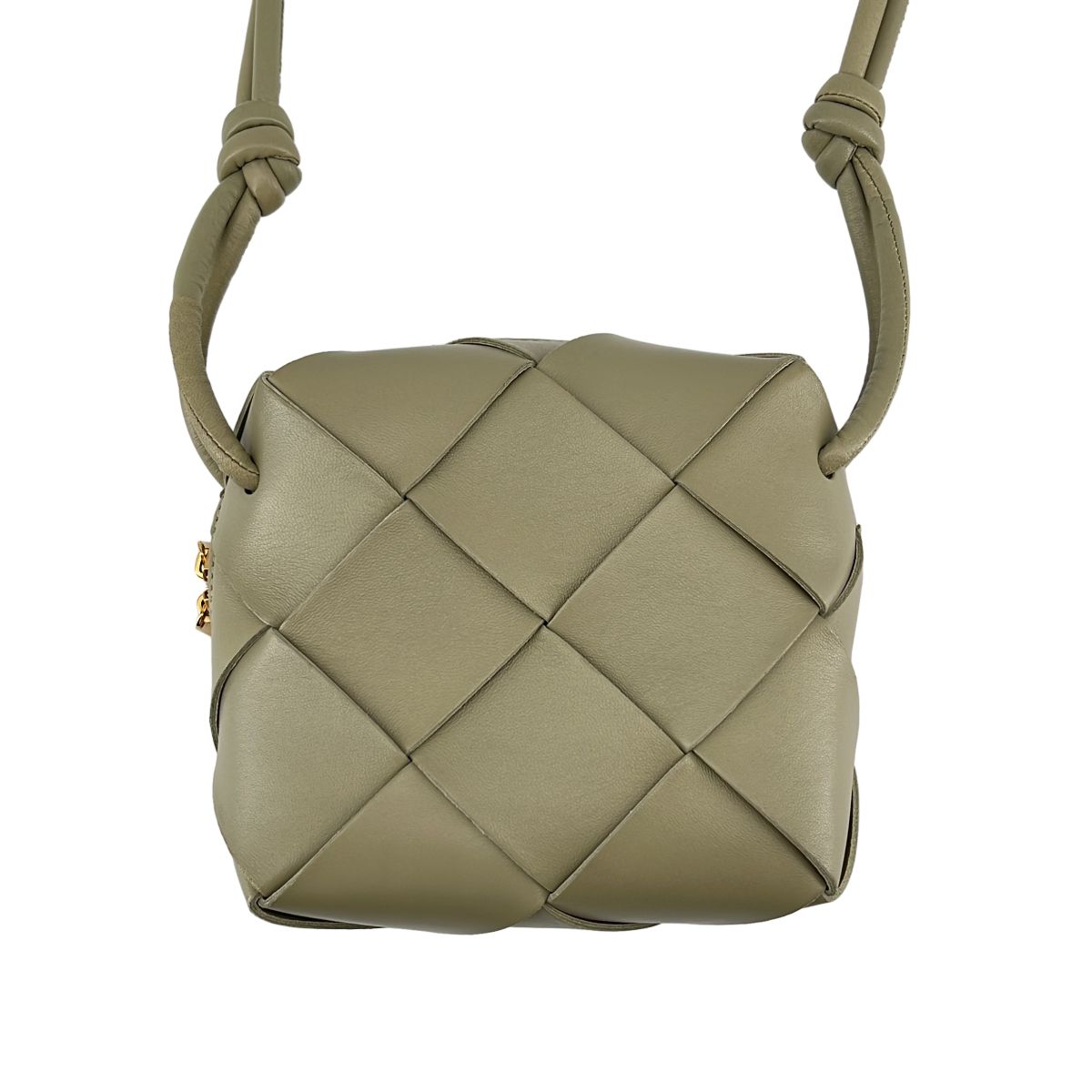 Bottega Veneta Intrecciato Mini Cassette Camera Bag Khaki — view 4