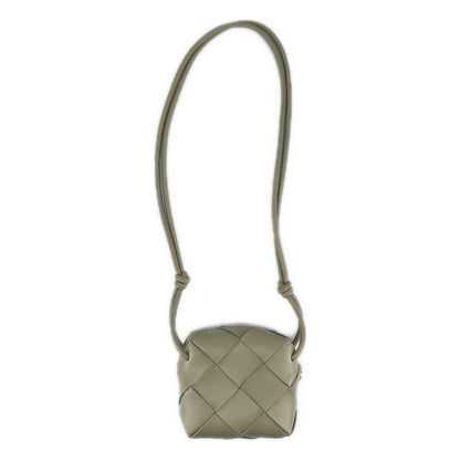 Bottega Veneta Intrecciato Mini Cassette Camera Bag Khaki