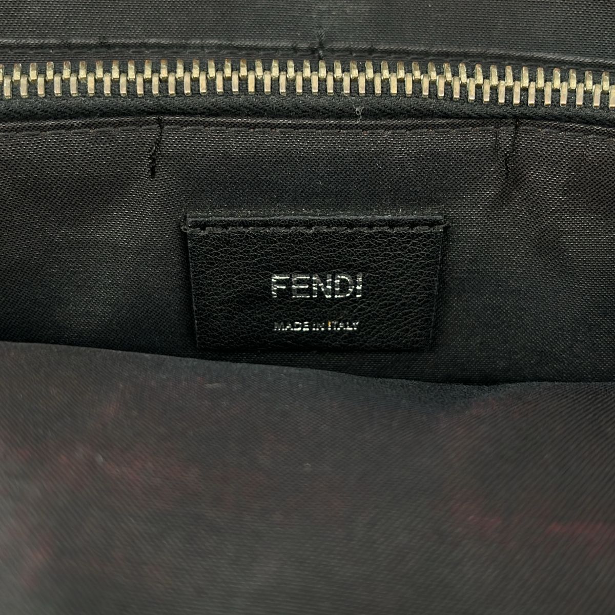Fendi by the Way Crocotab Leather Shoulder Bag Khaki — view 4