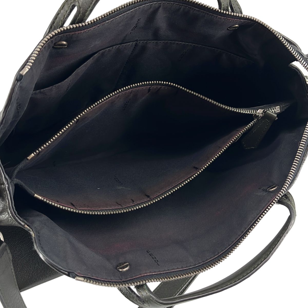 Fendi by the Way Crocotab Leather Shoulder Bag Khaki — view 3