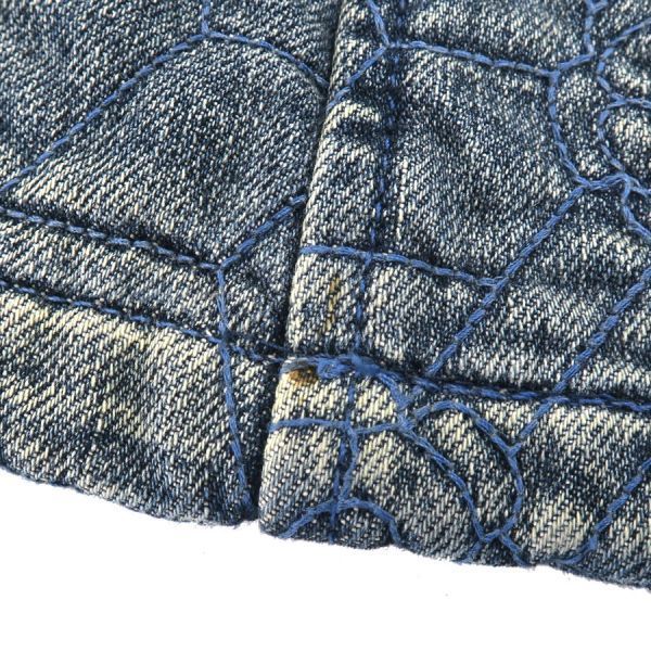Chanel Denim Skirt Navy — view 3